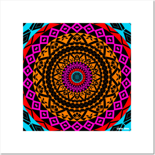 mandala totonac multiverse circle ecopop Posters and Art